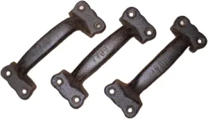 1 Cast Iron Antique Style Rustic Barn Handle Gate Pull Shed Door Handles IRP-71 Handmade Decor Artisan Art Decor For Home Vintage