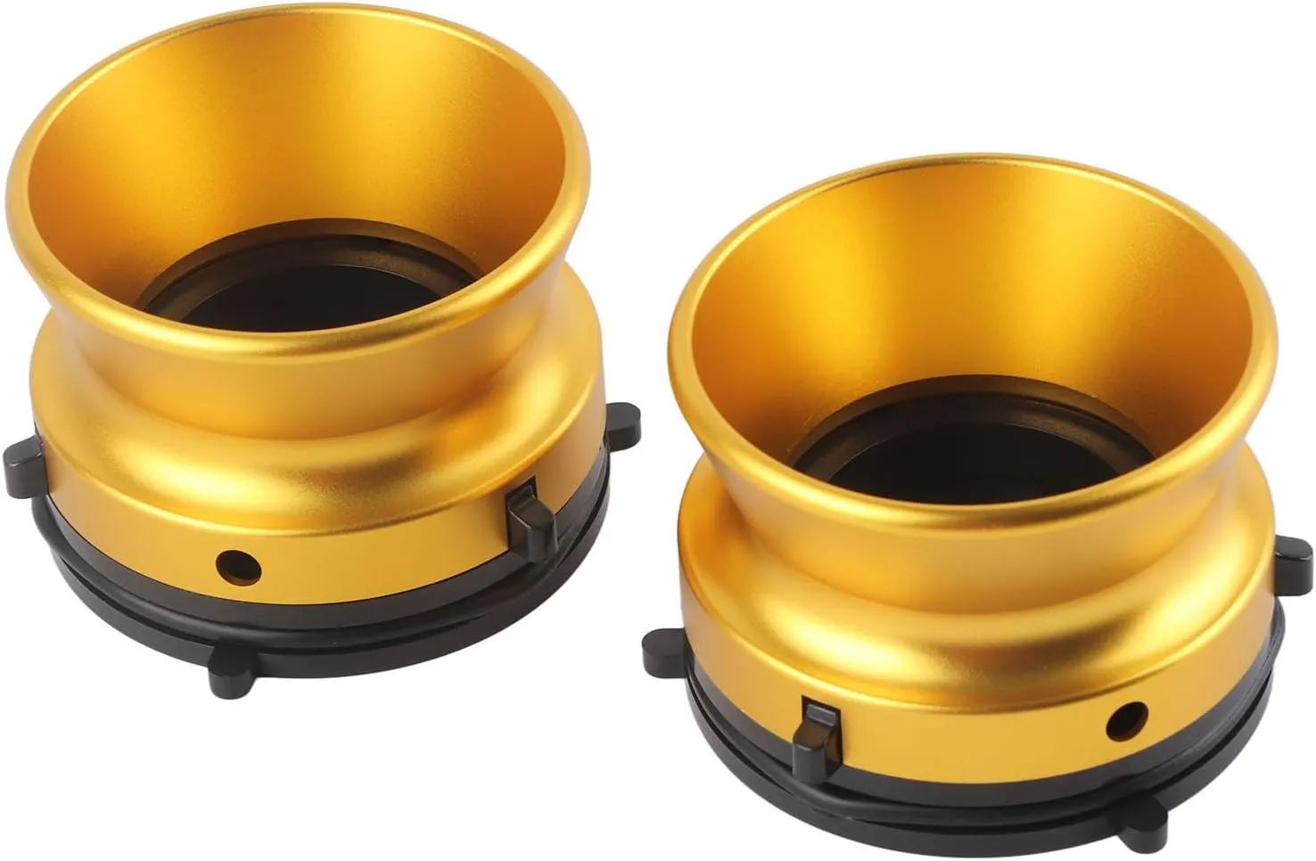 1 Pair Aluminium NAB Hub Adapters, NAB Hub Adapters Polished NAB Hub Adapters Professional Polished Aluminum Alloy 10 Inch Opener Compatible with Studer (Gold)