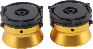 1 Pair Aluminium NAB Hub Adapters, NAB Hub Adapters Polished NAB Hub Adapters Professional Polished Aluminum Alloy 10 Inch Opener Compatible with Studer (Gold)