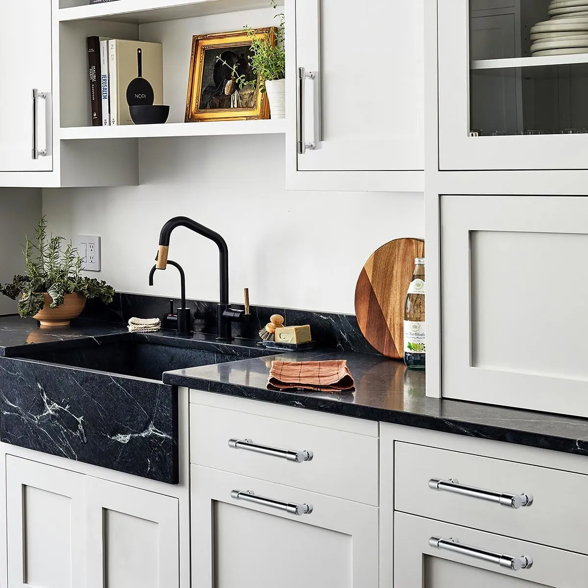 10 Pack Polished Chrome Cabinet Pulls,5 Inch(128mm) Hole Centers Cabinet Handles Kitchen Hardware for Cabinets and Drawer