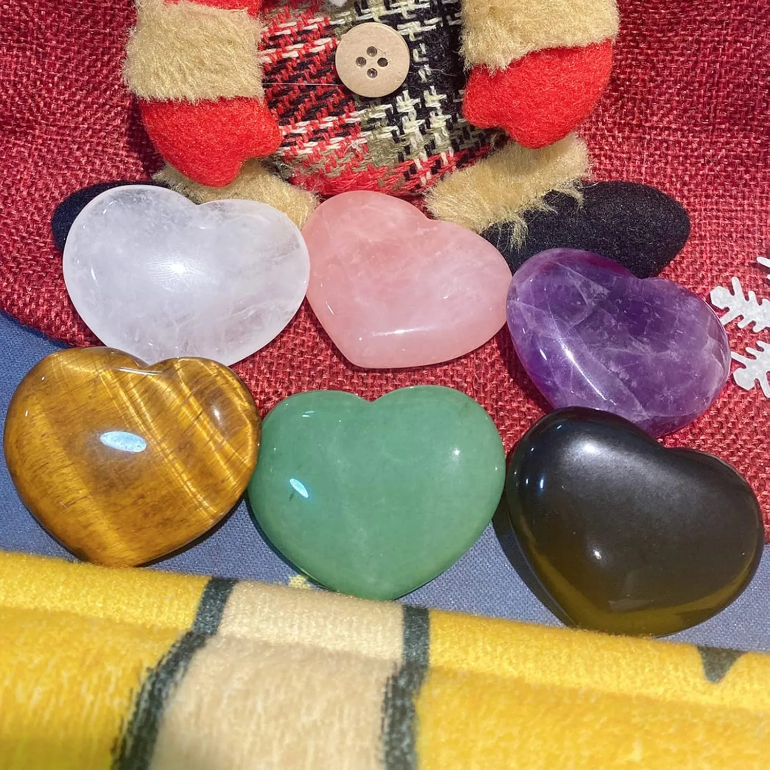 1.8" Large Heart Stone Green Aventurine Healing Crystals Stones Pocket Meditation Palm Worry Gemstone Home Bedroom Office 2023 Minimalism Room Decor Mother's Day Gift