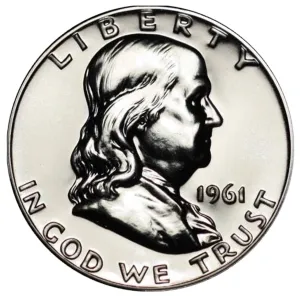 1961 Proof Franklin Half Dollar 50c Proof