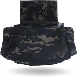 2 in 1 Handwarmer & Tactical Drop Pouch/Waist Bag. Plate Carrier Vest Chest Rig Hook Loop Dangler or 26-52 in Buckle Strap EDC Fanny Pack, Muff for Winter Outdoor/Camping/Hunting/Football/Fishing