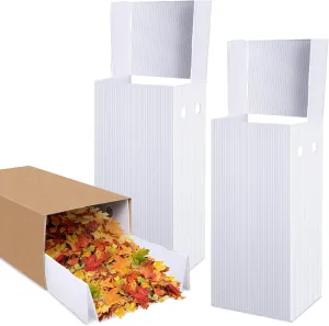 2 Pack Lawn and Leaf Chute, 47'' x 14.5'' x11'' Reusable Leaf Chute Funnel, Foldable Paper Lawn Bag Holder for Yard Garden Park Street Easier Leaves Rubbish Collecting