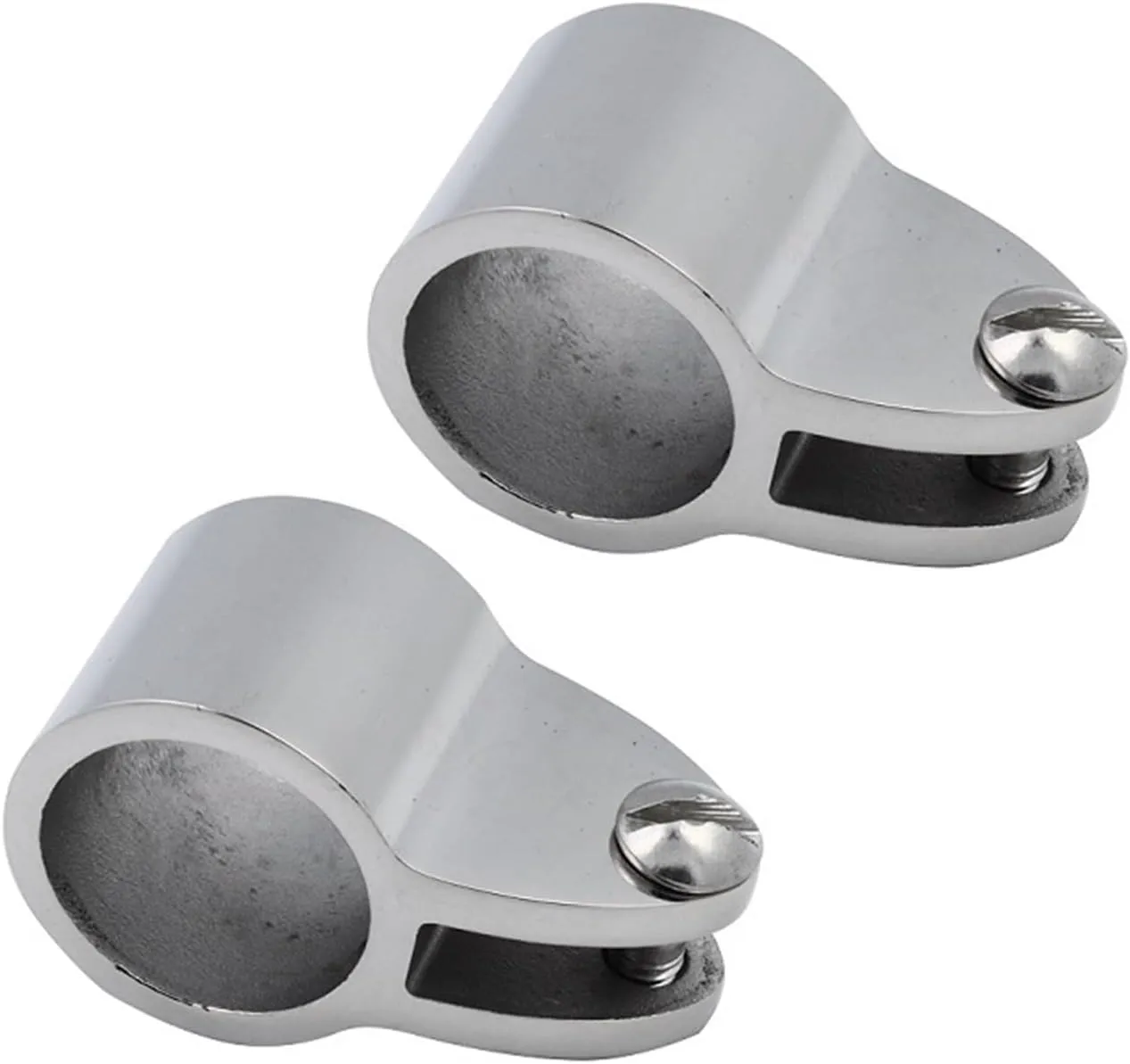 2PCS 7/8" 1" Stainless Steel 316 Top Jaw Slide Cap Bimini Railing Fitting Mirror Polish for Yacht Boat Hardware