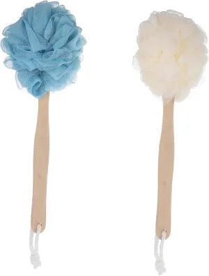 2pcs Handle Bath Brush Practical Shower Tools for Deep Cleansing Hanging Design for Easy Draining for Exfoliating Dry Skin Convenient Bathing Accessories