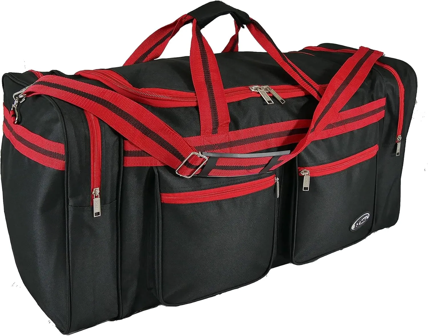 30 Inch Large "E-Z Roll " Travel Duffel Bag/Tote Bag/Sports Bag/Outdoor Camping Bag/Gym Bag in 3 Colors (Black/Red)