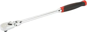 3/8 Inch Drive Professional Flex Head Long Handle Ratchet; 14" Long with TRP Comfort Grip