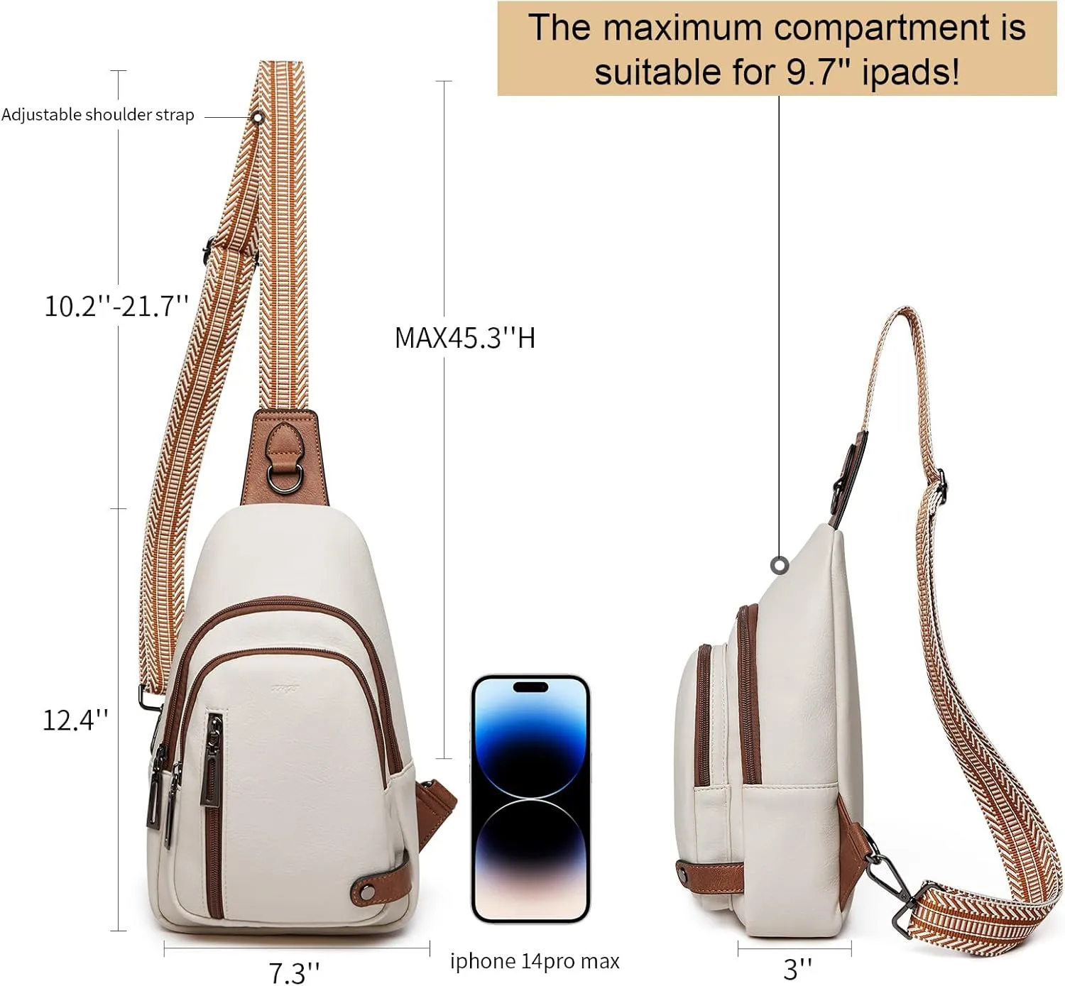 7L Sling Bag Crossbody Bags for Women Fanny Packs Purses Cross Body Bag for Woman Small backpack Travel Shoulder Bag handbags