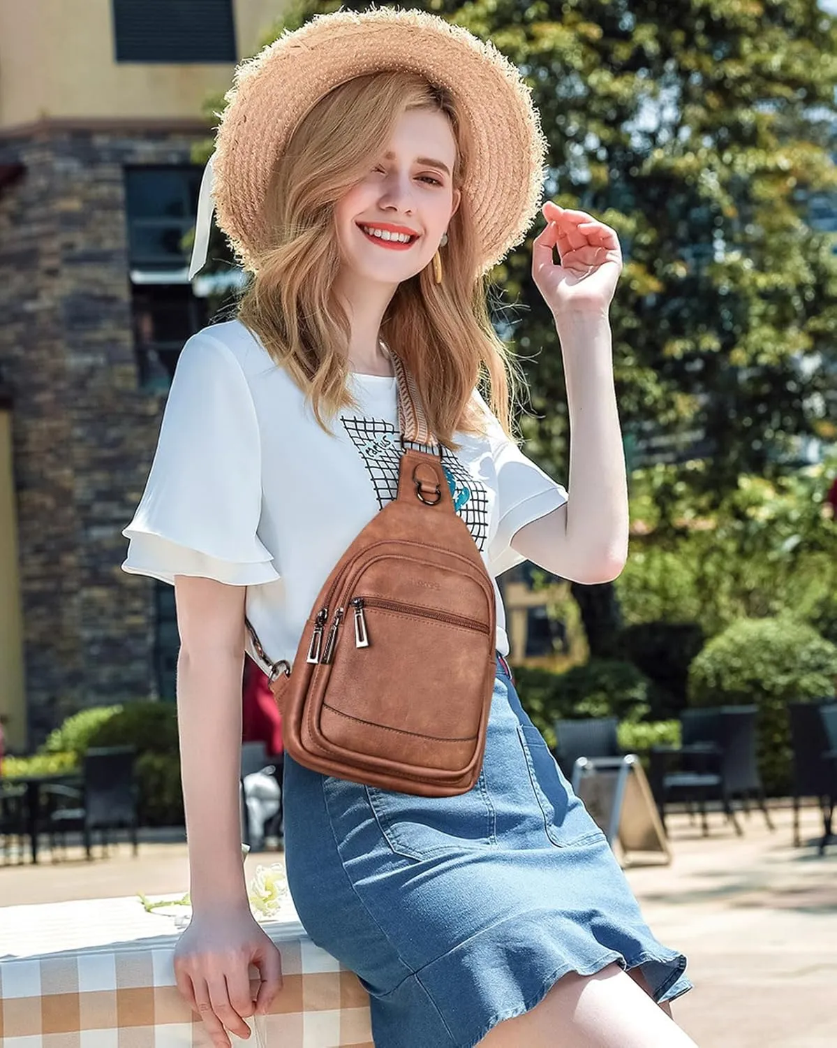 7L Sling Bag Crossbody Bags for Women Fanny Packs Purses Cross Body Bag for Woman Small backpack Travel Shoulder Bag handbags