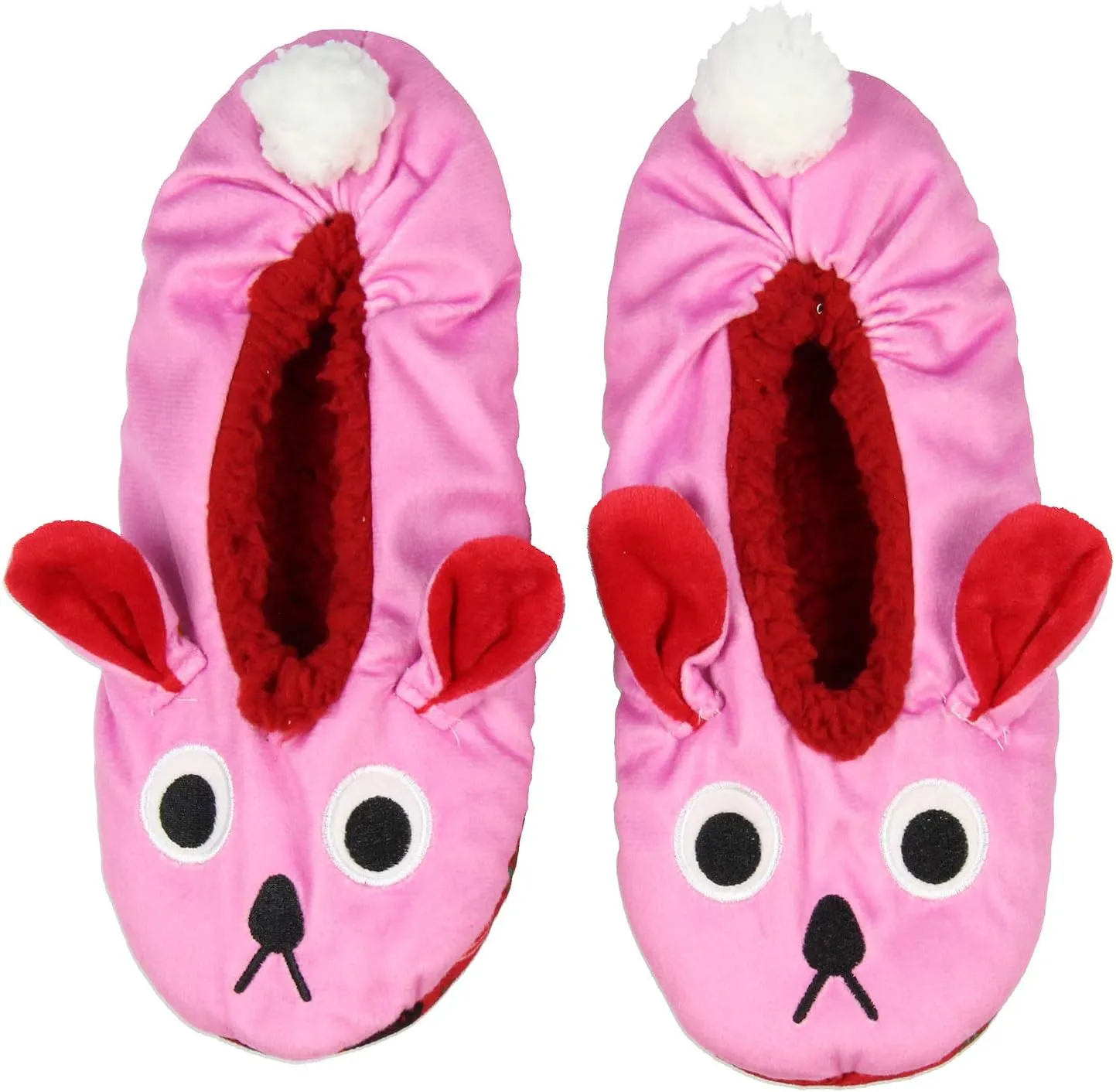 A Christmas Story Pink Bunny Slippers with No-Slip Sole For Women Men