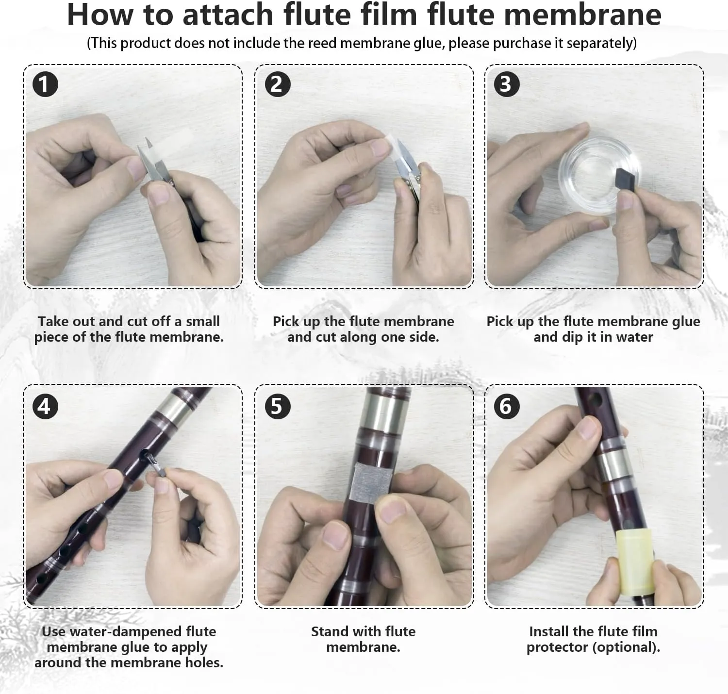 A Key - Bamboo Flute Professional Bitter Bamboo Dizi Handmade Traditional Chinese Musical Instrument Suitable for Beginners