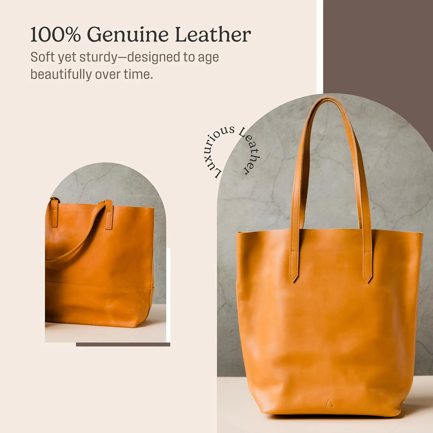 ABLE Clothing Leather Tote Bag for Women,Stylish, Handcrafted, Accessory and Utility Tote Bag with Drop Straps