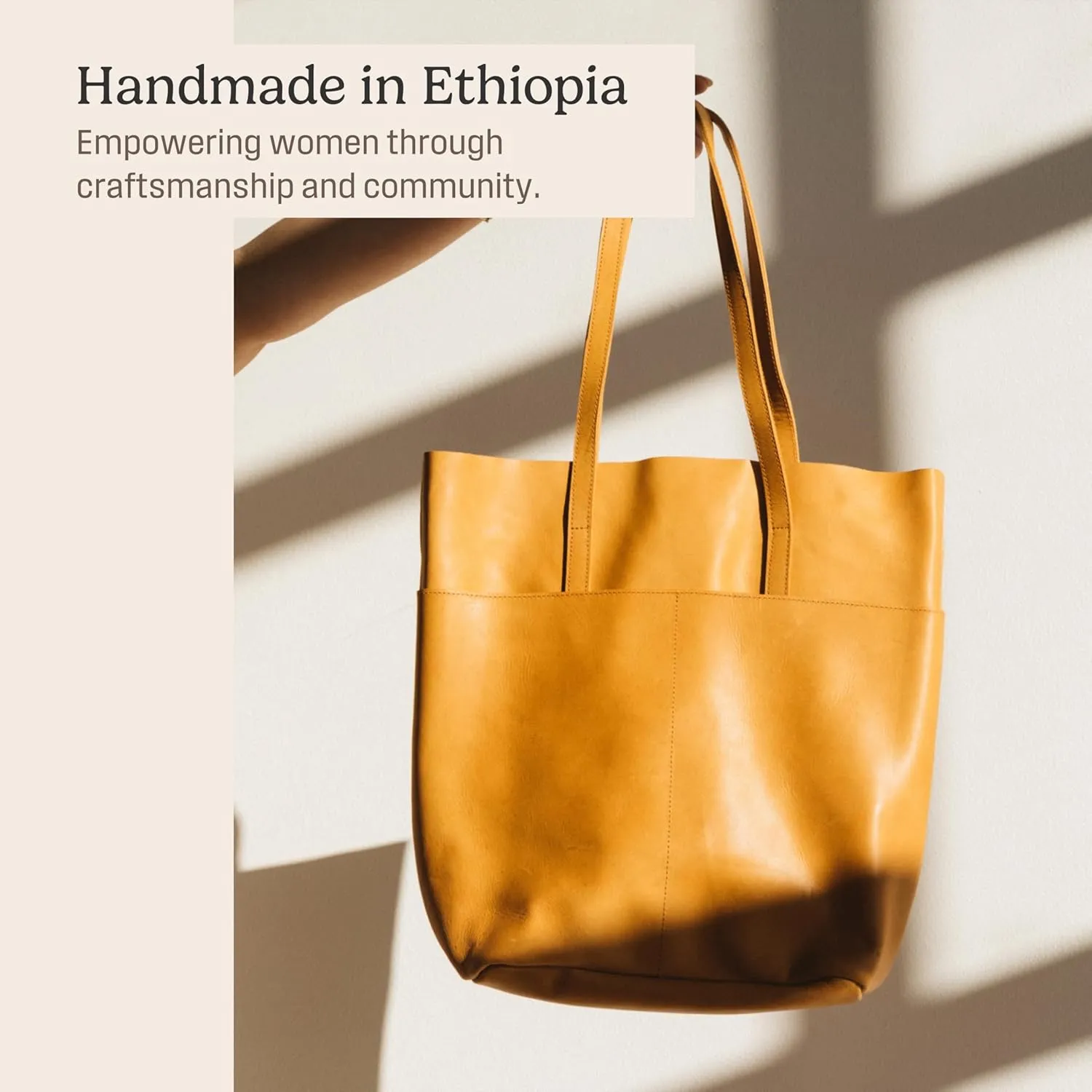ABLE Clothing Leather Tote Bag for Women,Stylish, Handcrafted, Accessory and Utility Tote Bag with Drop Straps