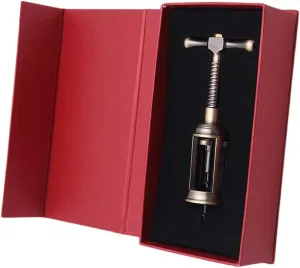 ABOOFAN 1 Set Practical Zinc Alloy Wine Bottle Opener with Air Pressure Function Non Slip Handle Convenient Gadget for Home Bar Restaurant Use