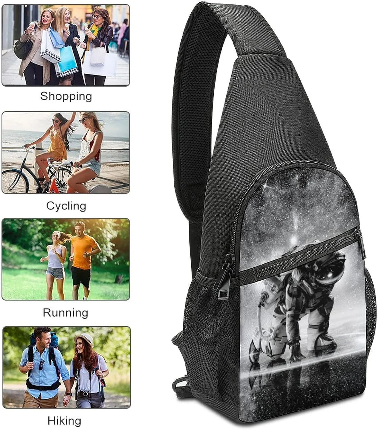 Adjustable Fanny Waist Pack Pouch, Crossbody Durable Runners Bag Wallet for Sports Cycling Gym Hiking Fitness Women Men
