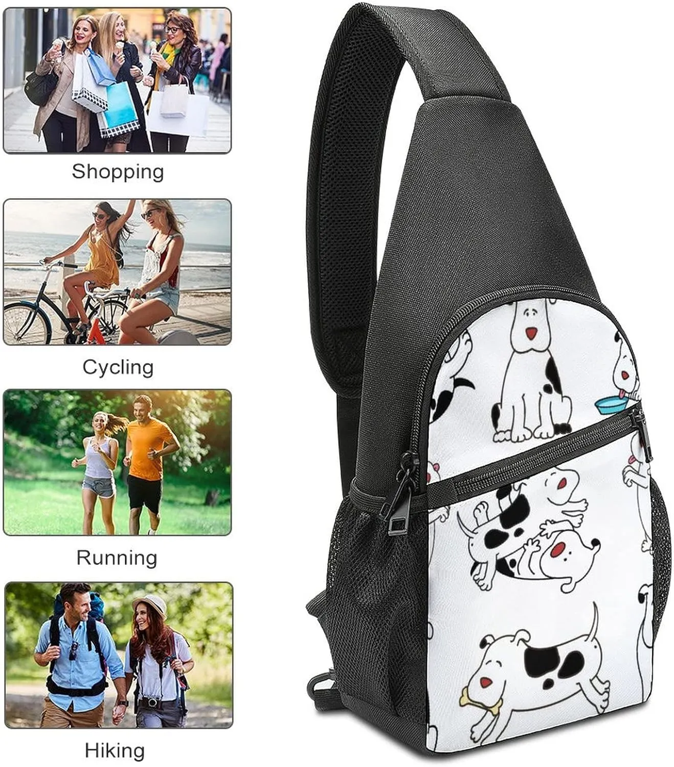 Adjustable Fanny Waist Pack Pouch, Crossbody Durable Runners Bag Wallet for Sports Cycling Gym Hiking Fitness Women Men
