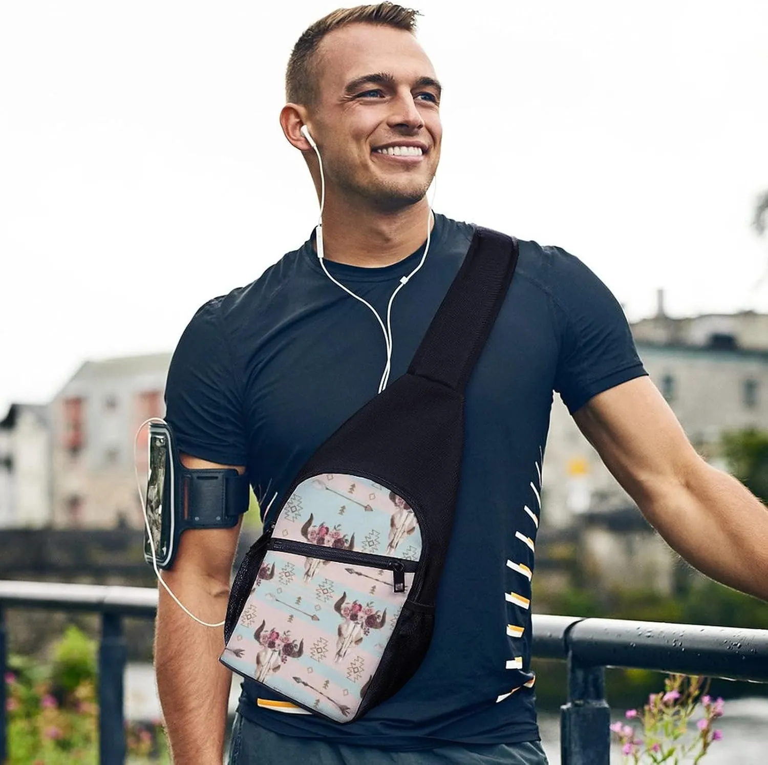 Adjustable Fanny Waist Pack Pouch, Crossbody Durable Runners Bag Wallet for Sports Cycling Gym Hiking Fitness Women Men