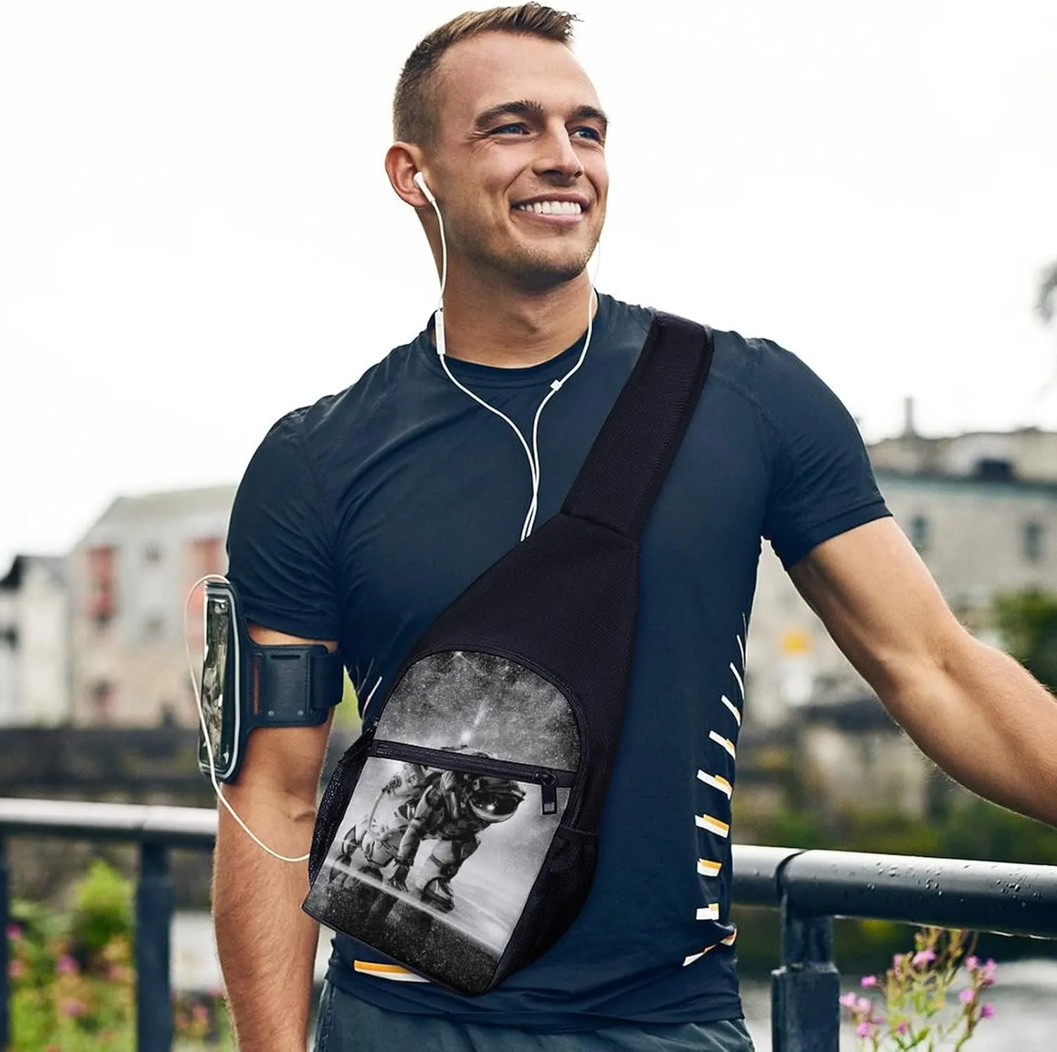 Adjustable Fanny Waist Pack Pouch, Crossbody Durable Runners Bag Wallet for Sports Cycling Gym Hiking Fitness Women Men