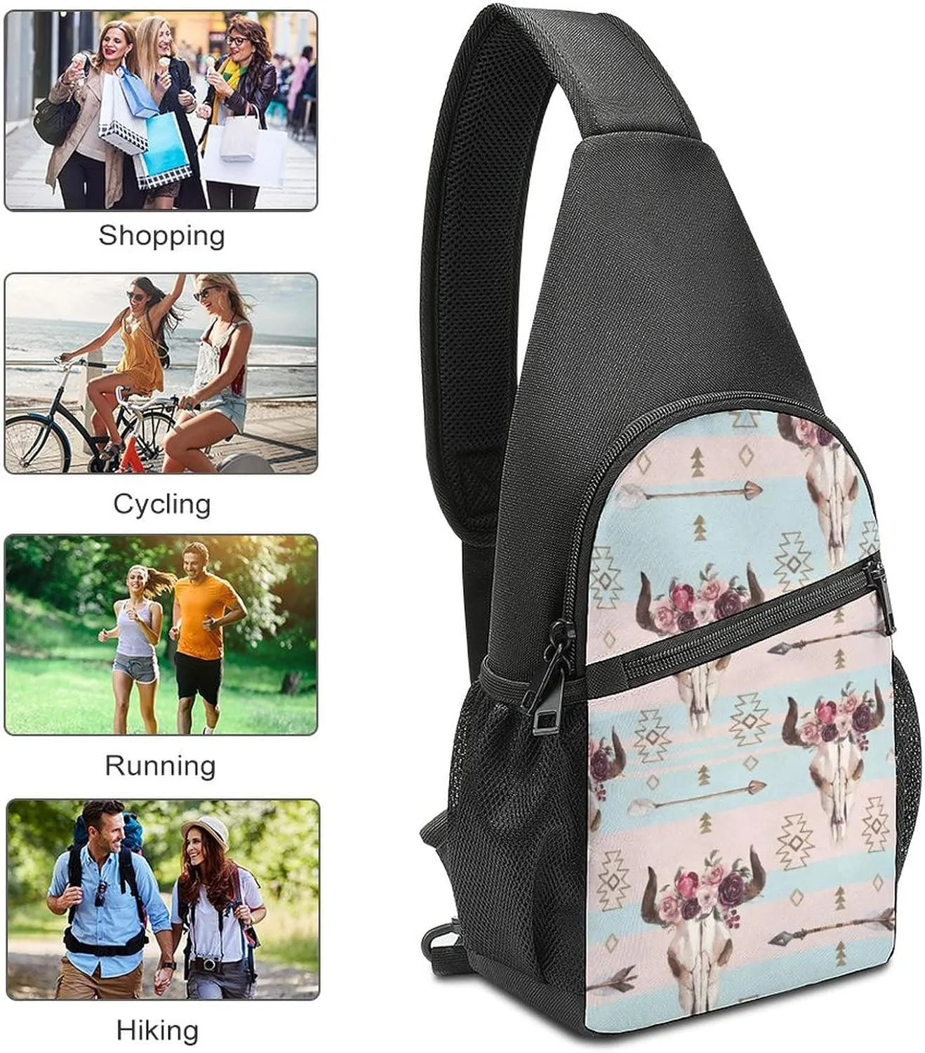 Adjustable Fanny Waist Pack Pouch, Crossbody Durable Runners Bag Wallet for Sports Cycling Gym Hiking Fitness Women Men