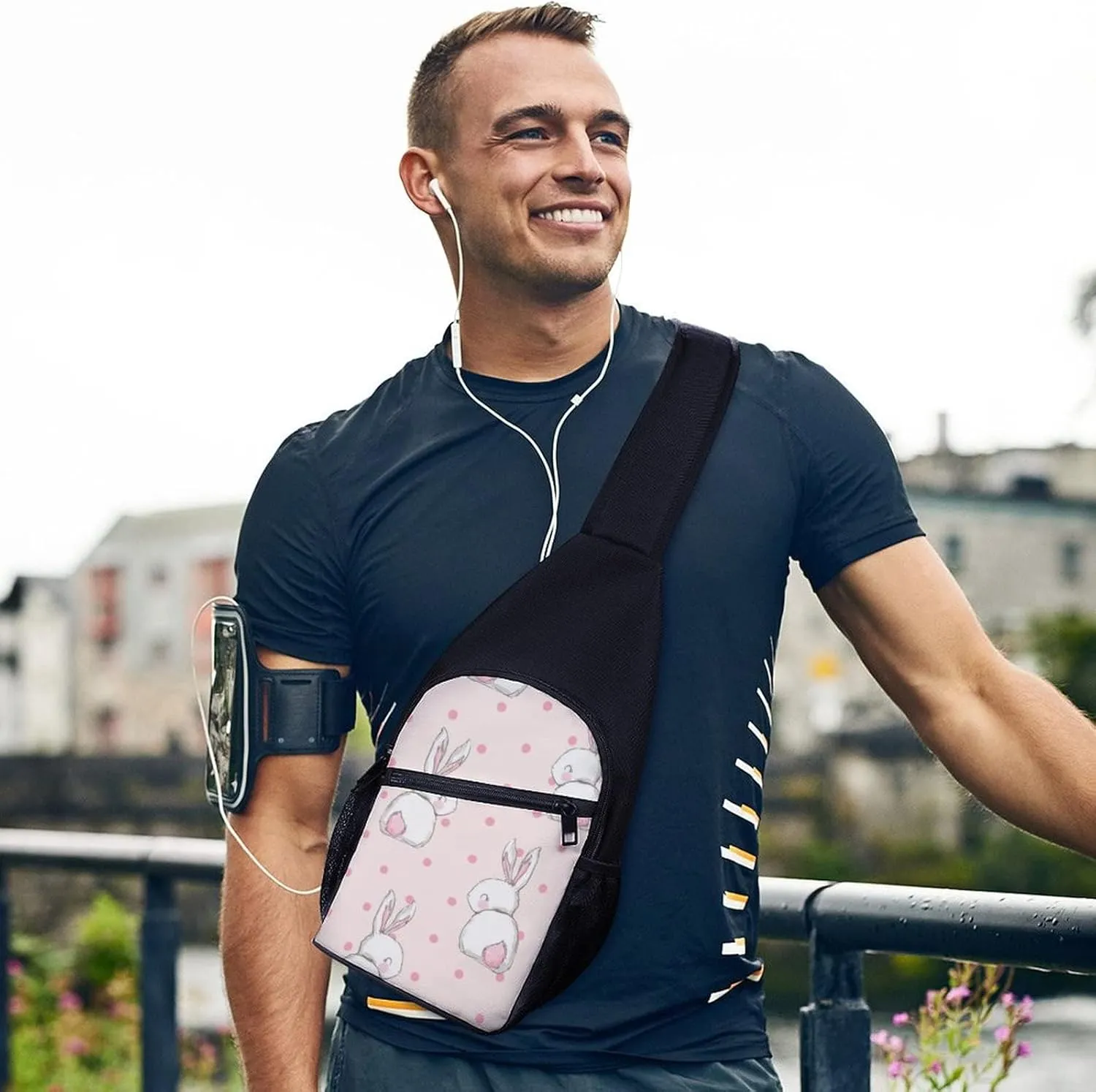 Adjustable Fanny Waist Pack Pouch, Crossbody Durable Runners Bag Wallet for Sports Cycling Gym Hiking Fitness Women Men