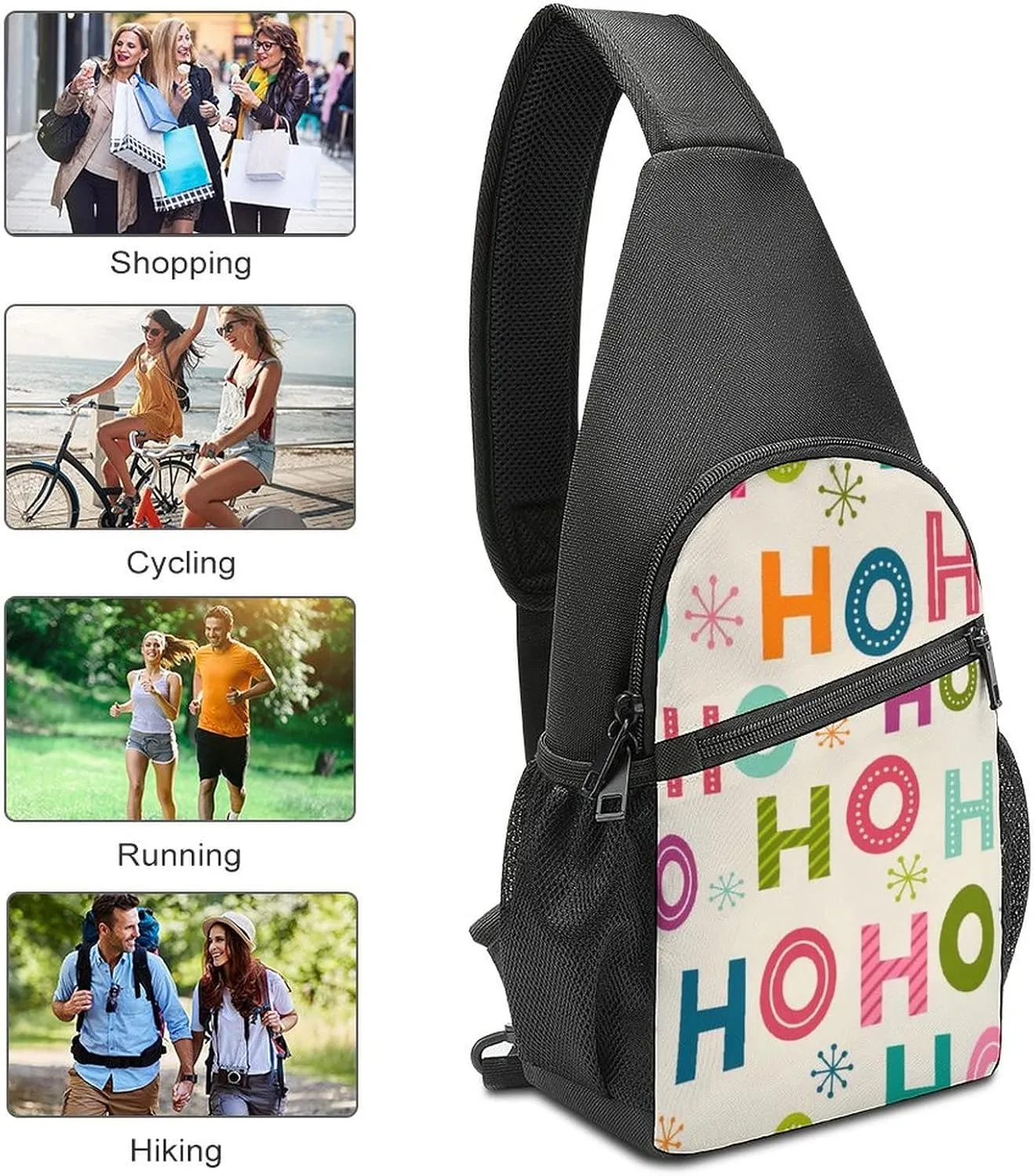 Adjustable Fanny Waist Pack Pouch, Crossbody Durable Runners Bag Wallet for Sports Cycling Gym Hiking Fitness Women Men