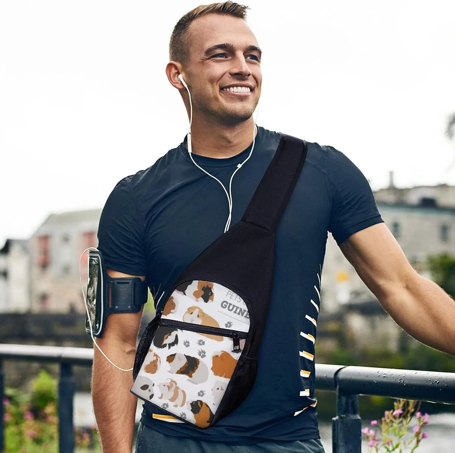 Adjustable Fanny Waist Pack Pouch, Crossbody Durable Runners Bag Wallet for Sports Cycling Gym Hiking Fitness Women Men
