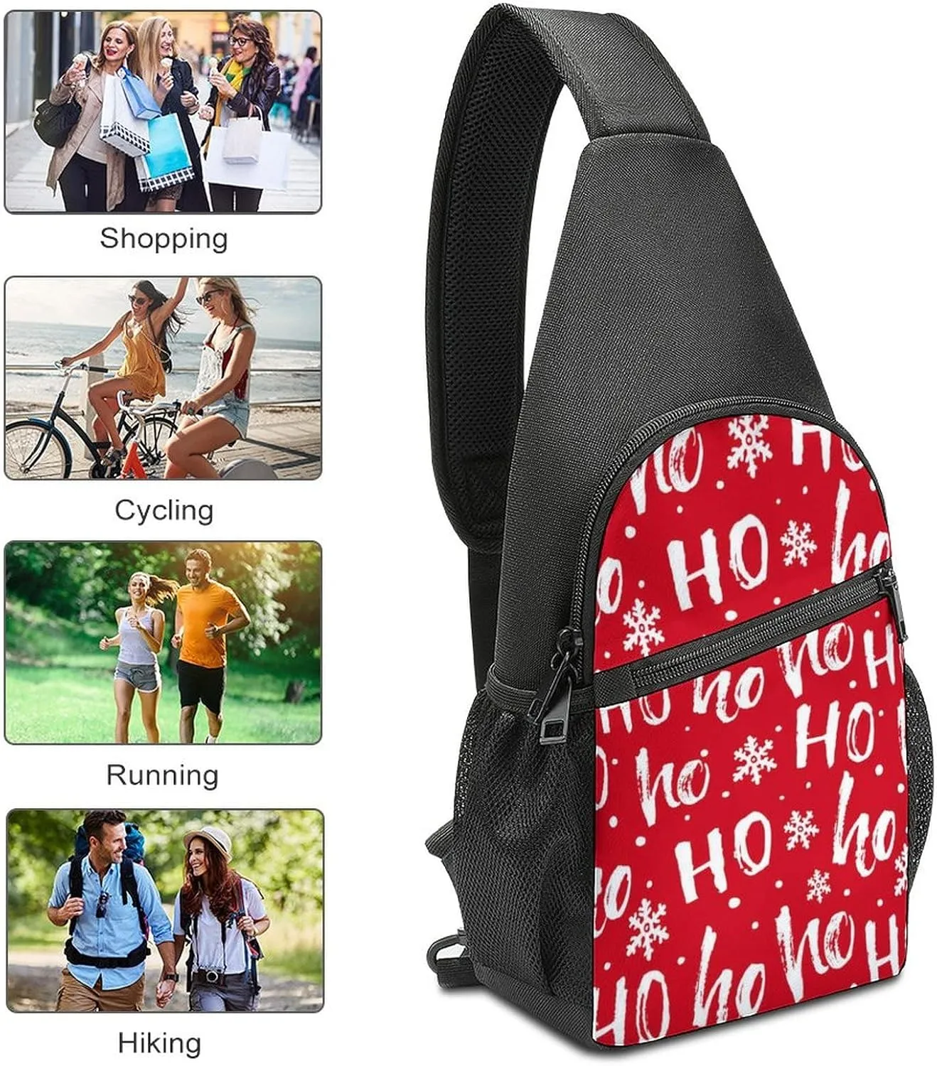 Adjustable Fanny Waist Pack Pouch, Crossbody Durable Runners Bag Wallet for Sports Cycling Gym Hiking Fitness Women Men