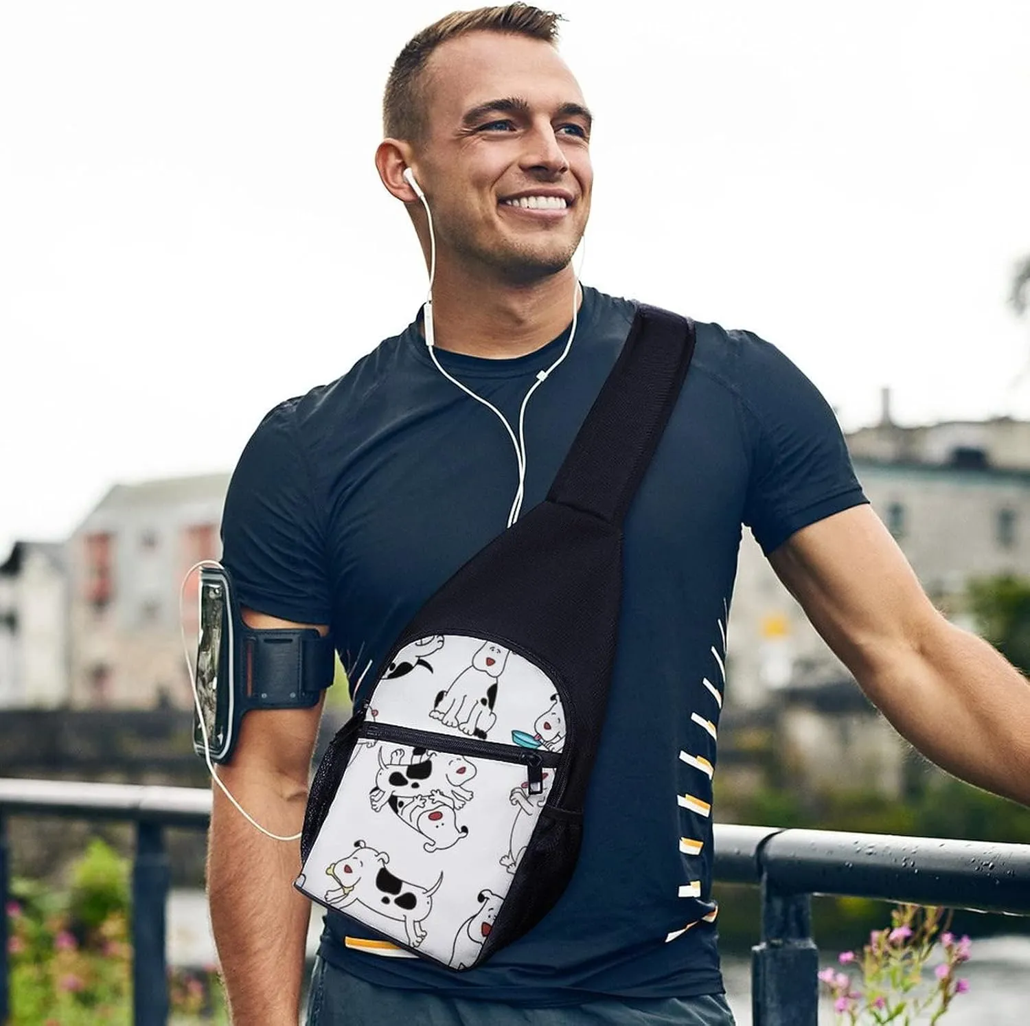 Adjustable Fanny Waist Pack Pouch, Crossbody Durable Runners Bag Wallet for Sports Cycling Gym Hiking Fitness Women Men