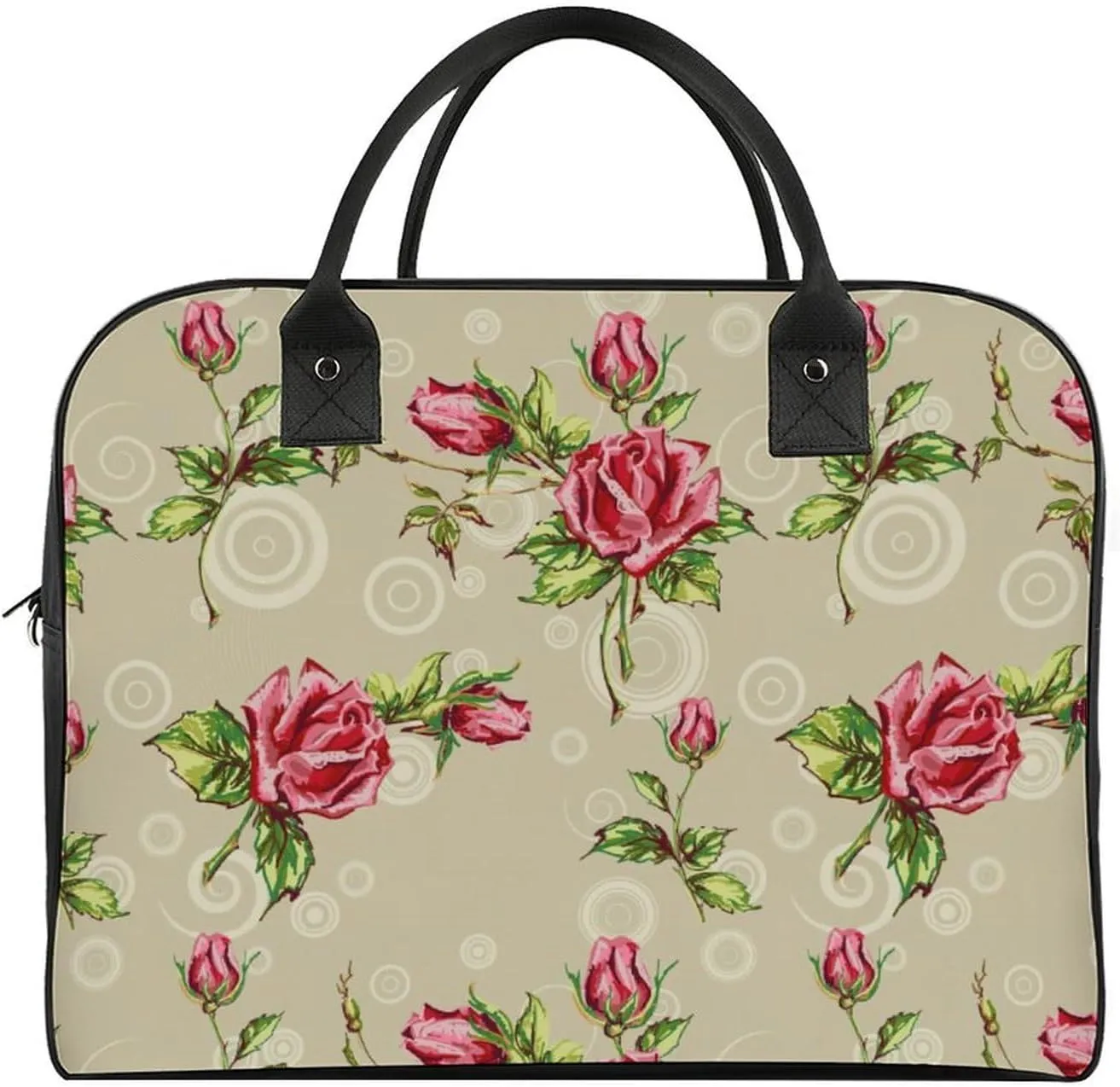 Adults Casual Nylon Colorful Butterfly Elegant Handbag for Travel 13" X 19" X 8"