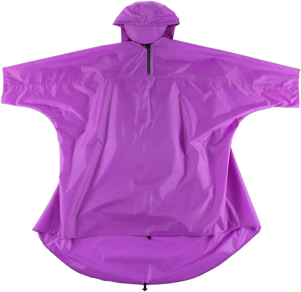 Adventure World Globotrekker Backpack Poncho Lightweight Waterproof Rain Poncho for Hiking, Camping, Travel & Outdoor Use