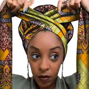 African Printed Hair Accessories in National Style Material