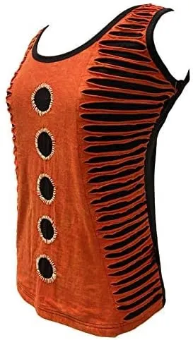 Agan Traders Women's 2025 Spring Summer Bohemian Soft Knit Light Cotton Sleeveless Wide Strap Rib Tank Top Blouse