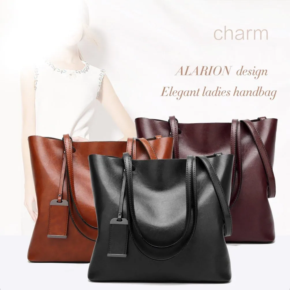 ALARION Women Top Handle Satchel Handbags Shoulder Bag Messenger Tote Bag Purse