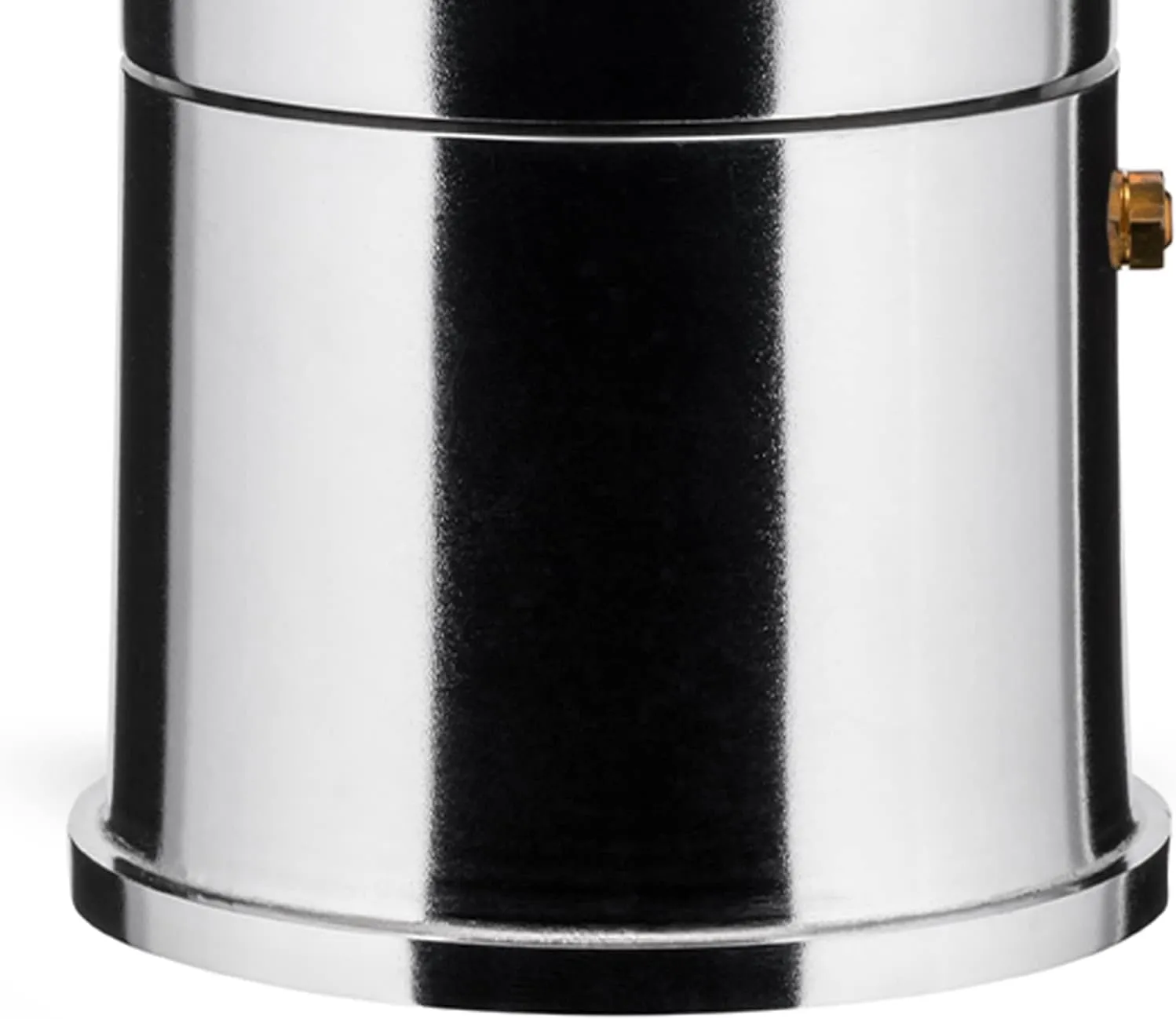 Alessi A9095/6 B La Cupola 6-Cup Silver Aluminum Espresso Maker With Black Handle