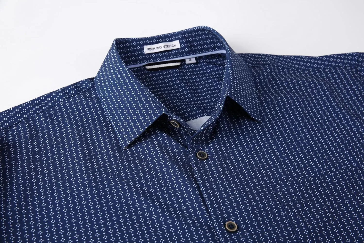 Alex Vando Mens Printed Dress Shirts Long Sleeve Regular Fit Button Down Shirt