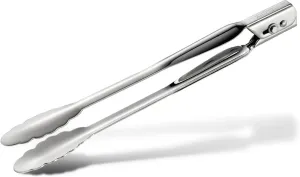 All-Clad Specialty Stainless Steel Kitchen Gadgets Locking Tongs Kitchen Tools, Kitchen Hacks Silver