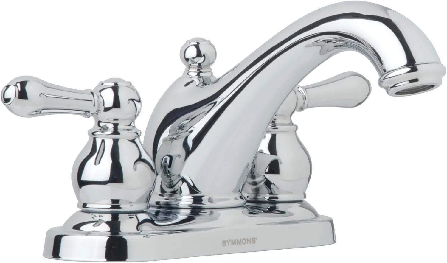 Allura 4 in. Centerset 2-Handle Bathroom Faucet with Drain Assembly in Polished Chrome (1.2 GPM)