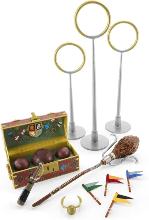 American Girl Harry Potter 18-inch Doll Accessories Hogwarts Quidditch with Trunk, Gear, and House Pennants, For Ages 6 