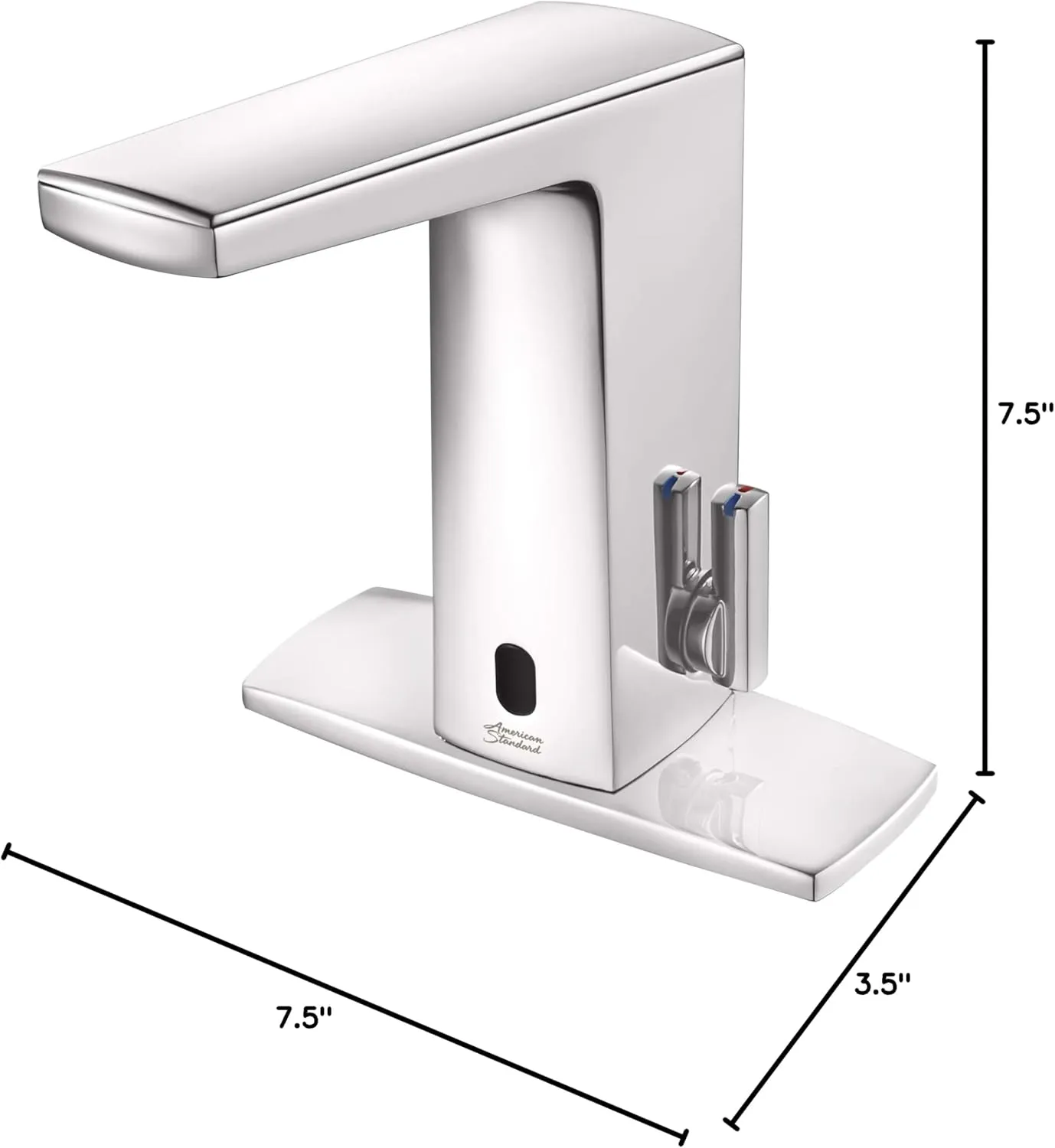 American Standard 7025315.002 Paradigm Selectronic Integrated Faucet with SmarTherm, Battery-Powered, 1.5 gpm, Polished Chrome