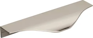 Amerock | Cabinet Edge Pull | Polished Nickel | 4-9/16 inch (116 mm) Center to Center | Aloft | 1 Pack | Drawer Pull | Drawer Handle | Cabinet Hardware