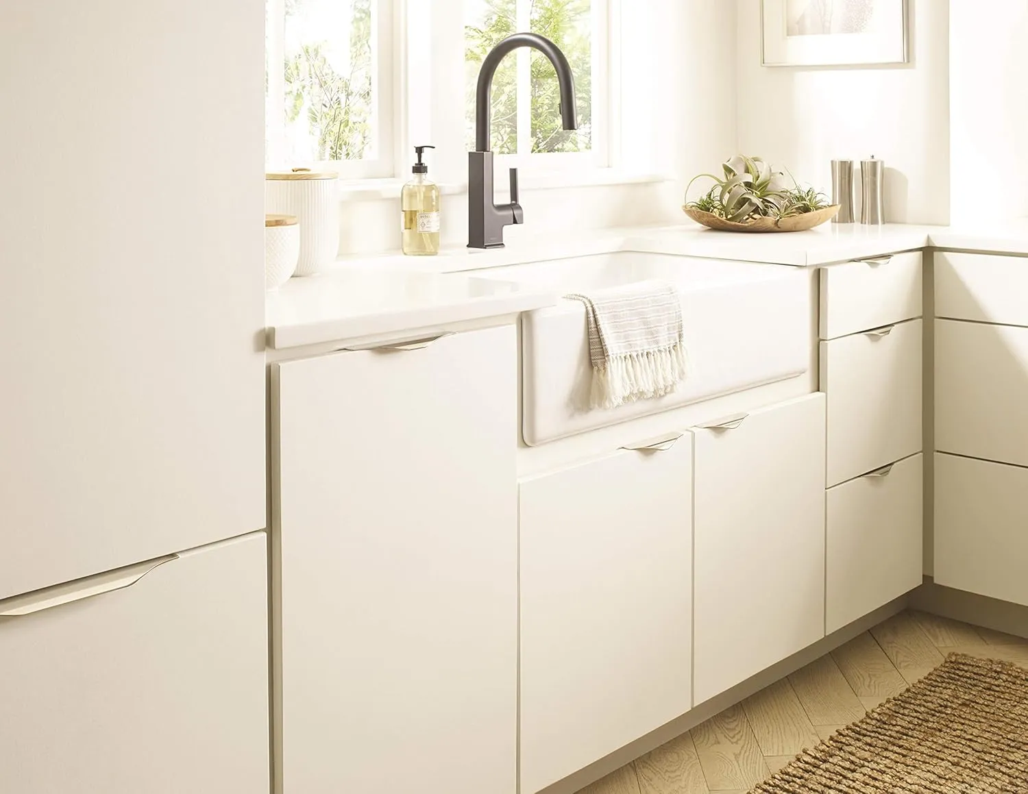 Amerock | Cabinet Edge Pull | Polished Nickel | 4-9/16 inch (116 mm) Center to Center | Aloft | 1 Pack | Drawer Pull | Drawer Handle | Cabinet Hardware