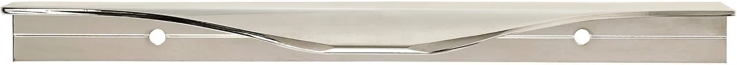 Amerock | Cabinet Edge Pull | Polished Nickel | 4-9/16 inch (116 mm) Center to Center | Aloft | 1 Pack | Drawer Pull | Drawer Handle | Cabinet Hardware