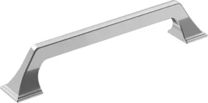 Amerock | Cabinet Pull | Polished Chrome | 6-5/16 inch (160 mm) Center-to-Center | Exceed | 1 Pack | Drawer Pull | Cabinet Handle | Cabinet Hardware