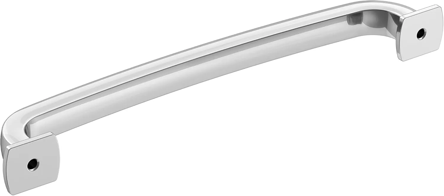 Amerock | Cabinet Pull | Polished Chrome | 6-5/16 inch (160 mm) Center-to-Center | Surpass | 1 Pack | Drawer Pull | Cabinet Handle | Cabinet Hardware