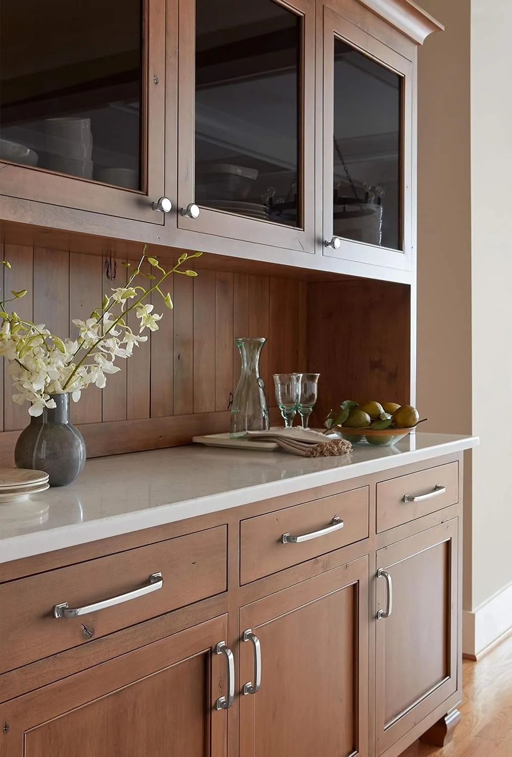 Amerock | Cabinet Pull | Polished Chrome | 6-5/16 inch (160 mm) Center-to-Center | Surpass | 1 Pack | Drawer Pull | Cabinet Handle | Cabinet Hardware