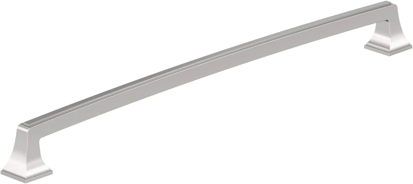 Amerock | Oversized Cabinet Hardware/Appliance Handle Pull | Polished Chrome | 18 in (457 mm) Center-to-Center Drawer Pull | Mulholland | Kitchen and Bathroom Cabinet Hardware | Furniture Hardware