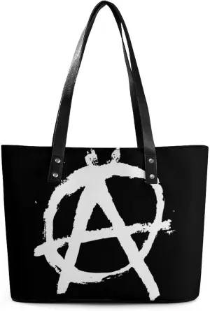 Anarchy Women's Tote Shoulder Bag Handbag Top Handle Leather 29 * 34 * 14cm