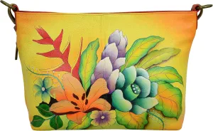 Anna by Anuschka Women’s Hand Painted Genuine Leather Shoulder Hobo