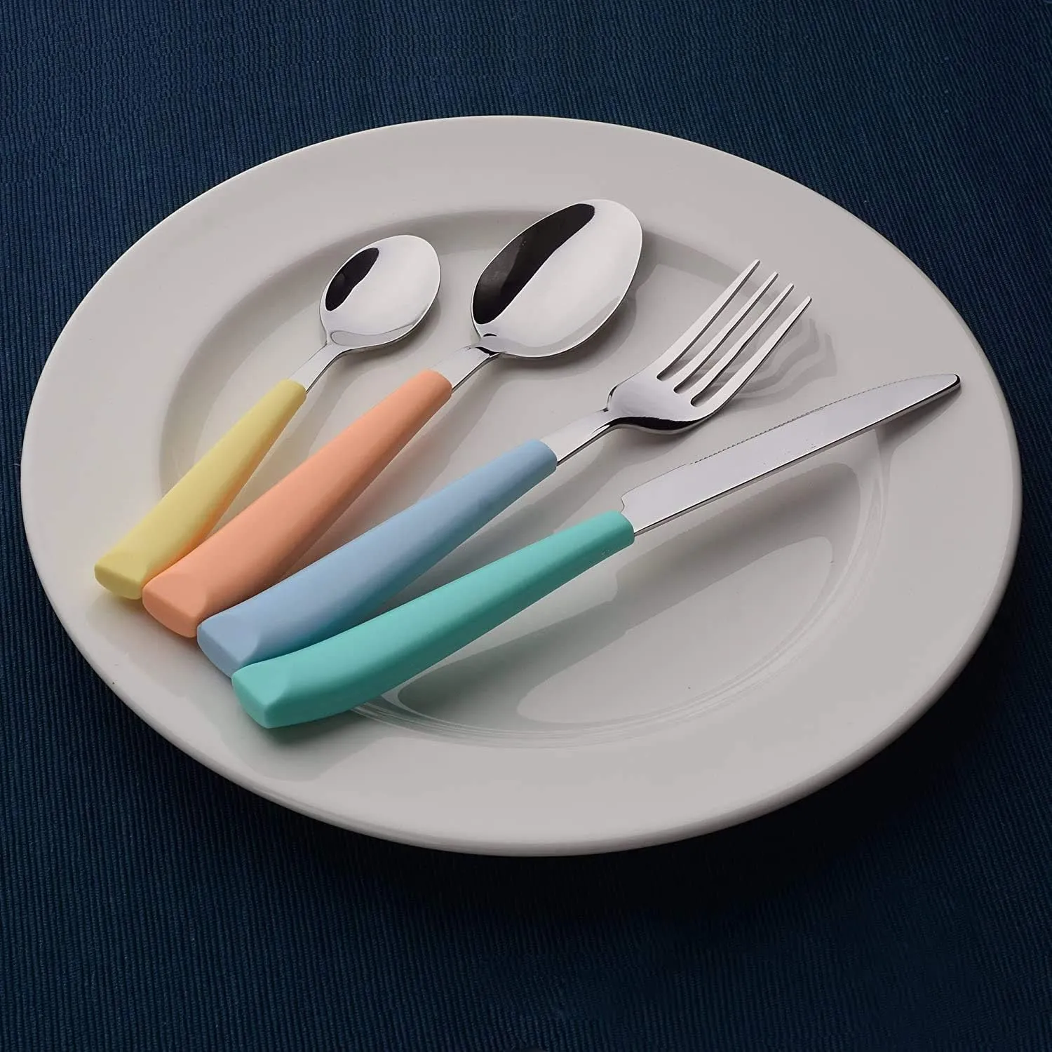 ANNOVA Silverware Set Stainless Steel Cutlery Color Handle Flatware (Mix Color)